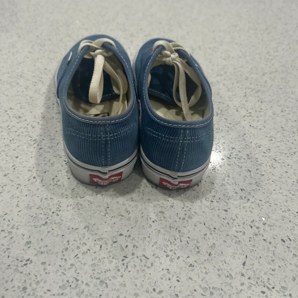 Vans Classic Blue Corduroy Shoes - Picture 2 of 4